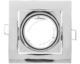 Sufitowa oprawa punktowa VILA uchylna, IP20, kwadrat, chrom