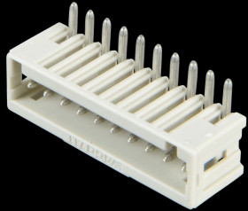 733-370 Print pin header, micro, RM 2.5, angled, 10-pin