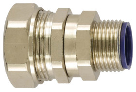 Łącznik do kanałów kablowych Flexicon gwint M40 40mm Proste, przegubowe Mosiądz IP66, IP67, IP68, IP69K