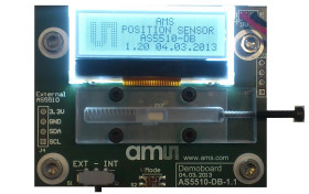 Zestaw rozwojowy czujników, AS5510, do uzytku z: AS5510, Płyta demonstracyjna, AS5510-WL_EK_DB, Czujnik pozycji