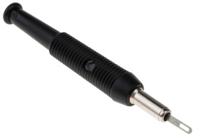 Gniazdo bananowe Żeński Śruba typ Gniazdo bananowe Czarny 6A Hirschmann Test & Measurement rozmiar 2mm