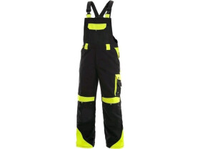 Spodnie cxs ogrodniczki sirius brighton czarno-żółte rozm.56