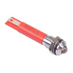 Q8P1CXXSR02E Super Bright Red Prominent 8mm 2.2VDC LED Panel Indicator IP67 APEM