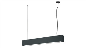 Lampa Wisząca Czarna Średnia Ibros 18W 3000K Ip20 Lp-7001/1P 20 Bk-63 18/3...