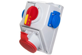 Zestaw instalacyjny 0-I 3P+N+Z, 2 x 2P+Z IP54 C32-18.2N 974061