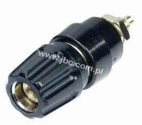 PKNI 10 B SW Gniazdo laboratoryjne (aparatowe) izolowane 4mm, montaż M6, 63A, czarne, Hirschmann, 930136100, PKNI10BSW