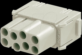 09 14 008 3101 Female insert for HAN EE-modules, 8-pin, 16 A