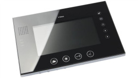 Monitor Głośnomówiący, Kolor Czarny. 7 Cali. Obsługa 2 Stacji Bramowych (Lub...