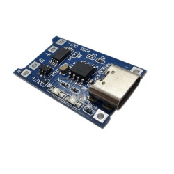 Ładowarka ogniw Li-ion moduł TP4056 5V 1A z gn. USB-C / 013006 aks