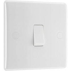 BG 812 White Nexus Moulded Single Switch, 20A 16AX 2 Way