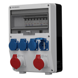 Rozdzielnica budowlana TD-S 2x16A 4x230V Schuko Doktorvolt DV-2008-D