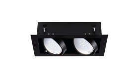 Mateo Es Dlp-250-B Oprawa Sufitowa Wpuszczana Do Żarówek Ar111 I Es111 Czarna...