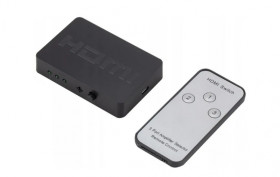 Switch HDMI FULL HD 1.4 3xHDMI z pilotem