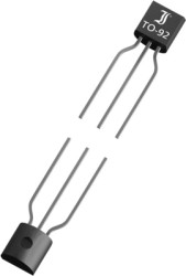 Bipolar junction transistor, NPN, 100 mA, 45 V, THT, TO-92, BC547C