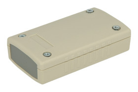 Obudowa; do przyrządów; G431; ABS; 90mm; 50mm; 24mm; IP54; jasnoszary; zaślepki ciemnoszare ABS; Gainta; RoHS