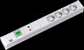 331.0202 Socket strip, 19", 4-way