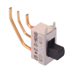 GH36WW20001 Right Angle Vertical On-On Slide Switch SPDT 3A 30VDC