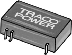 DC converter, 18-36 VDC, 2 W, 2 outputs, ±5 VDC, 74 % efficiency, TES 2N-2421
