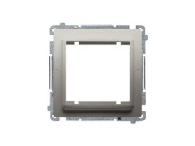SIMON BASIC Adapter (przejściówka) na osprzęt standardu 45 × 45 mm satynowy BMA45M/29 KONTAKT SIMON