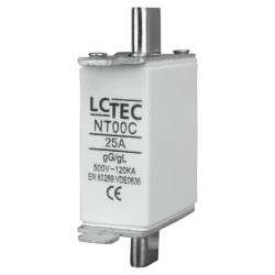 Wkładka topikowa przemysłowa zwłoczna kompaktowa BM 25A gG/gL NT00C NT00C25A