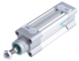 Siłownik pneumatyczny z tłoczyskiem skok: 40mm Festo Ø 32mm dwustronnego działania Action 185.1mm z amortyzacją