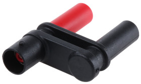 Adapter do złącz pomiarowych, rodzaj: Żeński, męski, wtyk: 4 (Dia.)mm, gniazdo: 4 (Dia.)mm, 3A, Czarny, 1kV