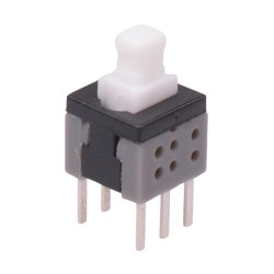 Latching 5.8x5.8mm PCB Push Button Switch DPDT 100mA 30VDC