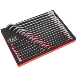 Sealey AK63258 Combination Spanner Set 25pc Metric