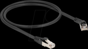 80627 RJ45 Network Cable Cat.8.1 S/FTP plug 45° right angled to plug s
