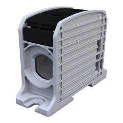 Złączka szynowa gwintowa Al/Cu STB 185 (87810) SIMBLOCK czarny 81201007