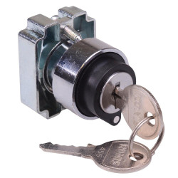 Techna PtecMetK3CRC 3 Position Metal Key Switch