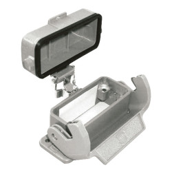 Harting 09 20 010 0321 Han&#xAE; 10 A Housing Thermo Cover Bulkhead Mount Aluminium