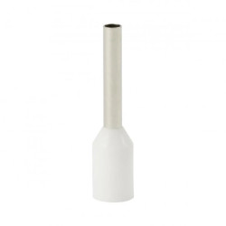 Końcówka tulejkowa izolowana HI 1,0/10-bi biała (100 szt.) Al/Cu