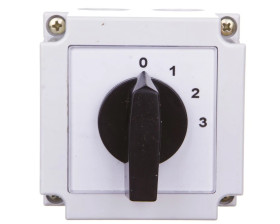 Łącznik krzywkowy 0-1-2-3 1P 10A w obudowie 4G10-108-PK