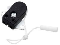 PNSZ004 Przełącznik sznurkowy SPST 230V, 2A, czarny, z uszami do mocowania