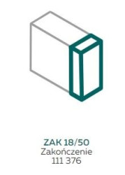 AKS Zielonka Zakończenie ZAK 18/50 białe