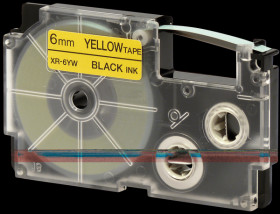 XR-6YW1 black / yellow, 6 mm Breite
