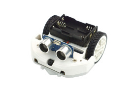 micro: Maqueen Lite with Skin (White) - micro:bit Educational Programming Robot Platform