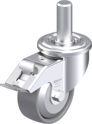 Blickle 946677 LEZ-PO 80G-FI-ELS-FA Rolka obrotowa z blachy stalowej Średnica koła: 80 mm Maksymalne obciążenie: 150 kg