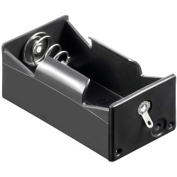 Goobay 12457 Battery tray for 1x D cell with solder lug 69x35x27.5mm