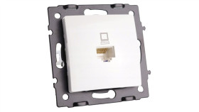 Gniazdo Komputerowe Rj45 Klasa 5E Białe - Argo 9035