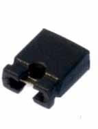 J254-02C/10 Minizwora jumper do listew PH o rastrze 2.54 mm, otwarta - czarna - kpl. 10 szt.