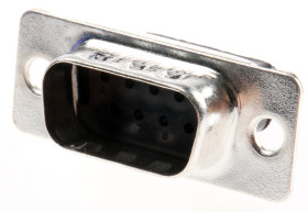 Złącze D-Sub 9-pinowe Męski Proste Montaż na kablu raster 2.74mm