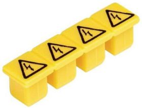 Pokrywa za znakiem ostrzegawczym Wieland ADFN 2,5/4 Żółta