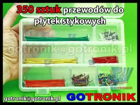 350 sztuk przewodów połączeniowych do płytek stykowych