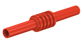 Złączka bananowa, rodzaj: Żeński, wtyk: 4mm, gniazdo: 4mm, 32A, Czerwony, 600V
