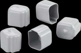 Lock cap, (L x W x H) 26.7 x 22 x 25 mm, gray, E12574