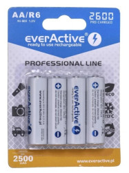 Zestaw akumulatorków everActive Professional line EVHRL6-2600 (2600mAh Ni-MH)