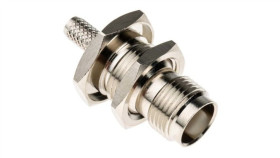 Złącze Koncentryczne, 50, Żeński, Połączenie Zagniatane, Montaż W Przegrodzie