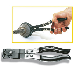 Hazet 1847-1 Axle Boot Clamping Pliers 230mm Nickel-Plated Steel